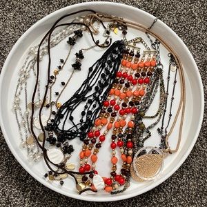 LOT of 8 necklaces. Coldwater Creek, American Eagle